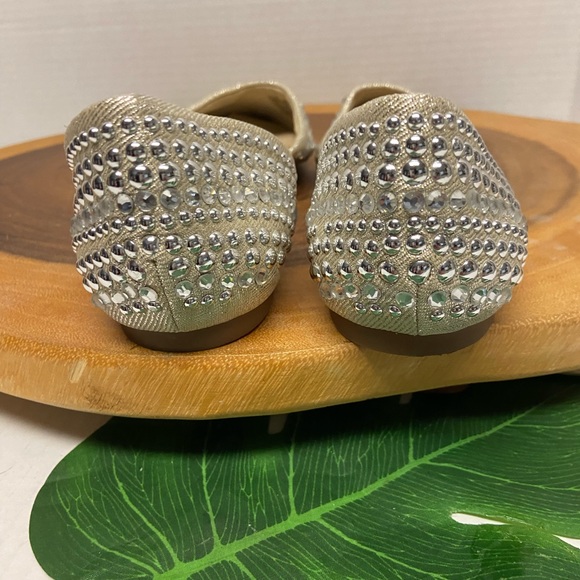 INC Concepts Blinged Jeweled CRESCENTS flats - Picture 12 of 12